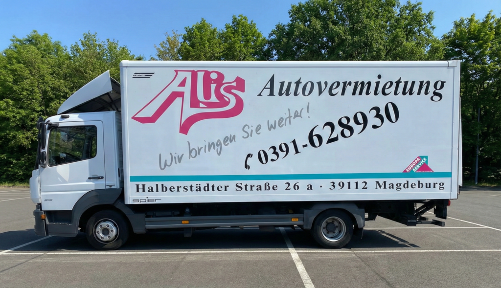 Umzugs-LKW in Magdeburg mieten von Alis Autovermietung