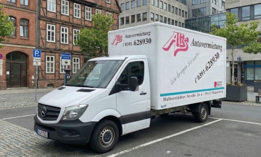 Großtransporter mit Kofferaufsatz in Magdeburg oder Halle mieten